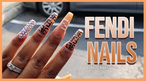 fendi nail design|How To Fendi Nail Art Inspired Tutorial .